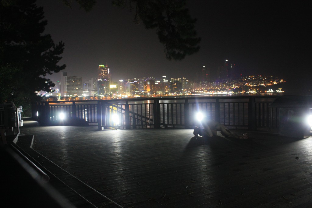Haeundae beach by night