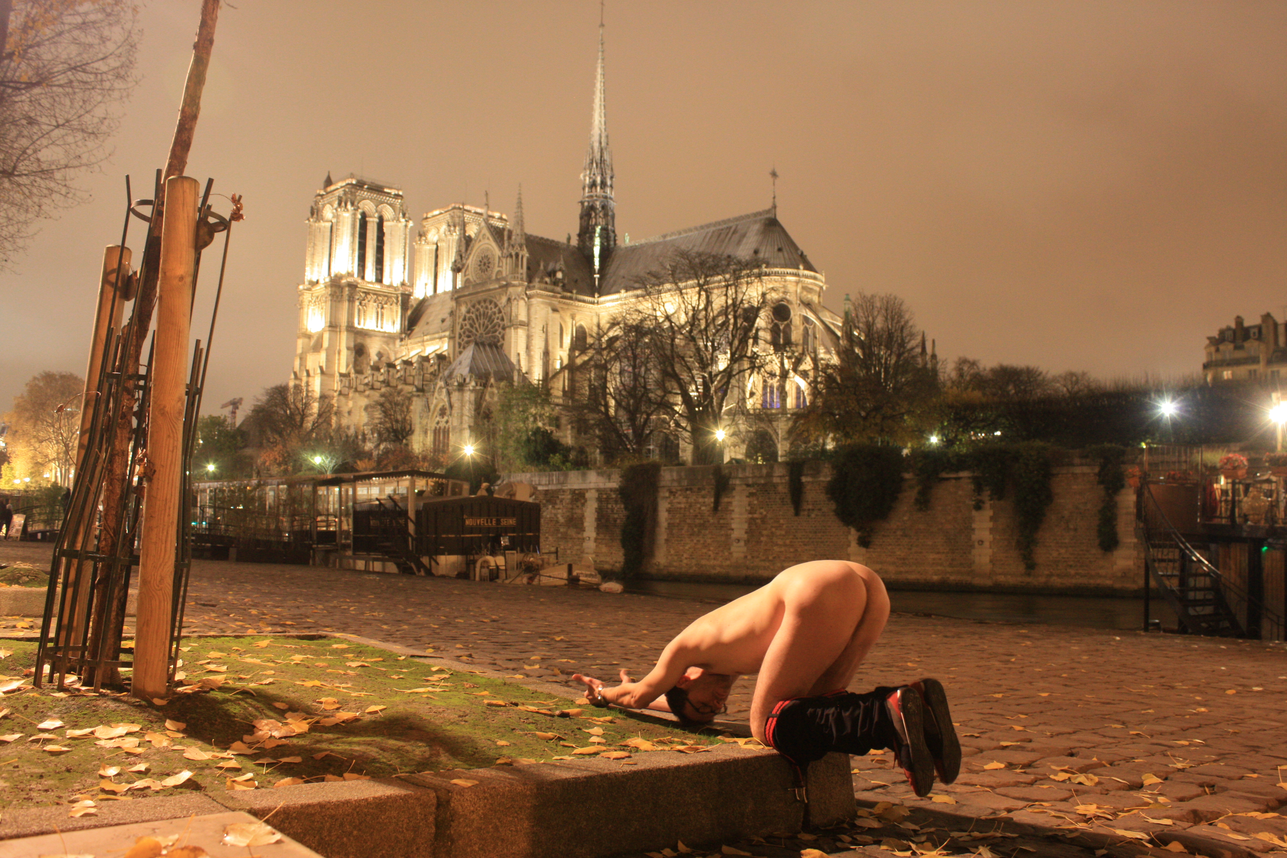Notre Dame in the back, below the Archevêché's bridge, the bridge where people put a padlock to symbolize their love