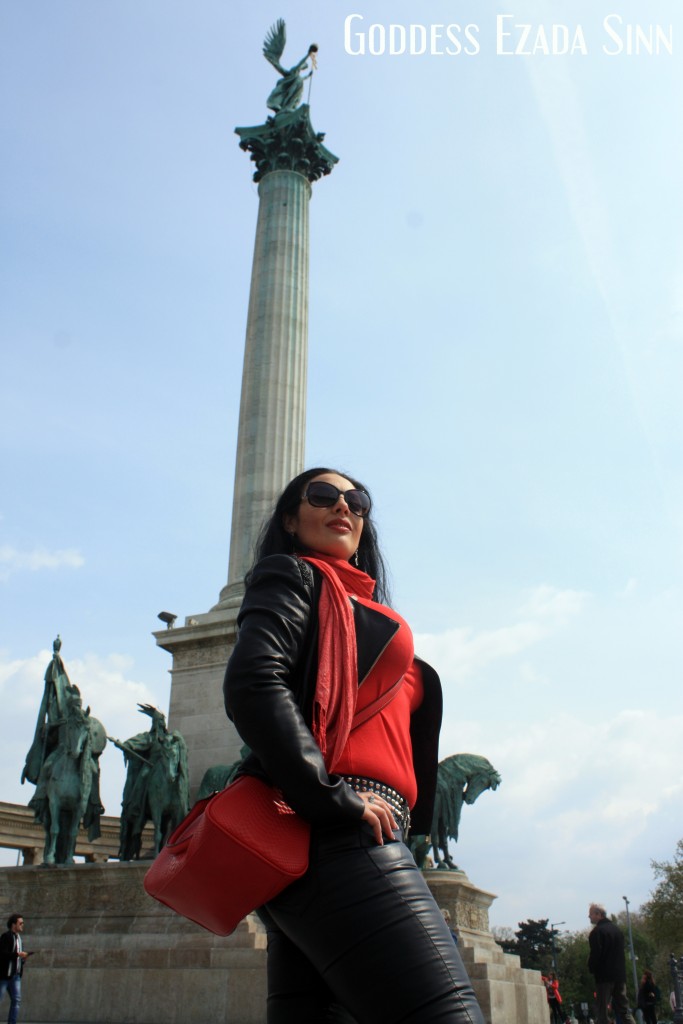 Goddess Ezada Sinn visiting Budapest leather female supremacy